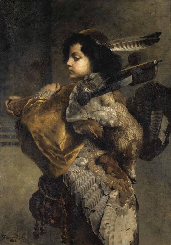 Young hunter, Ferdinand Keller